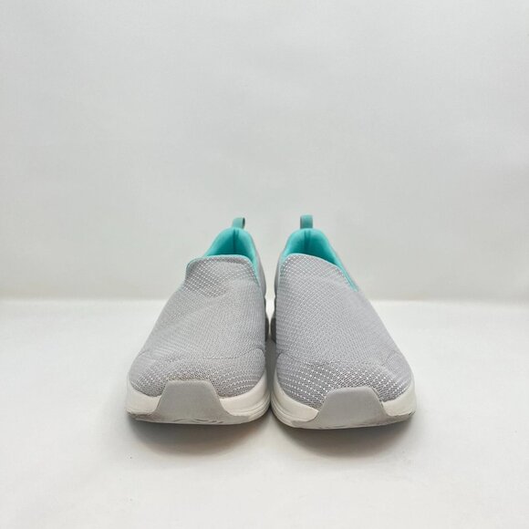 Skechers Go Walk Grey Low Top Slip-On Comfort Walking Shoes 56126 Women's Size 9 - Picture 7 of 9